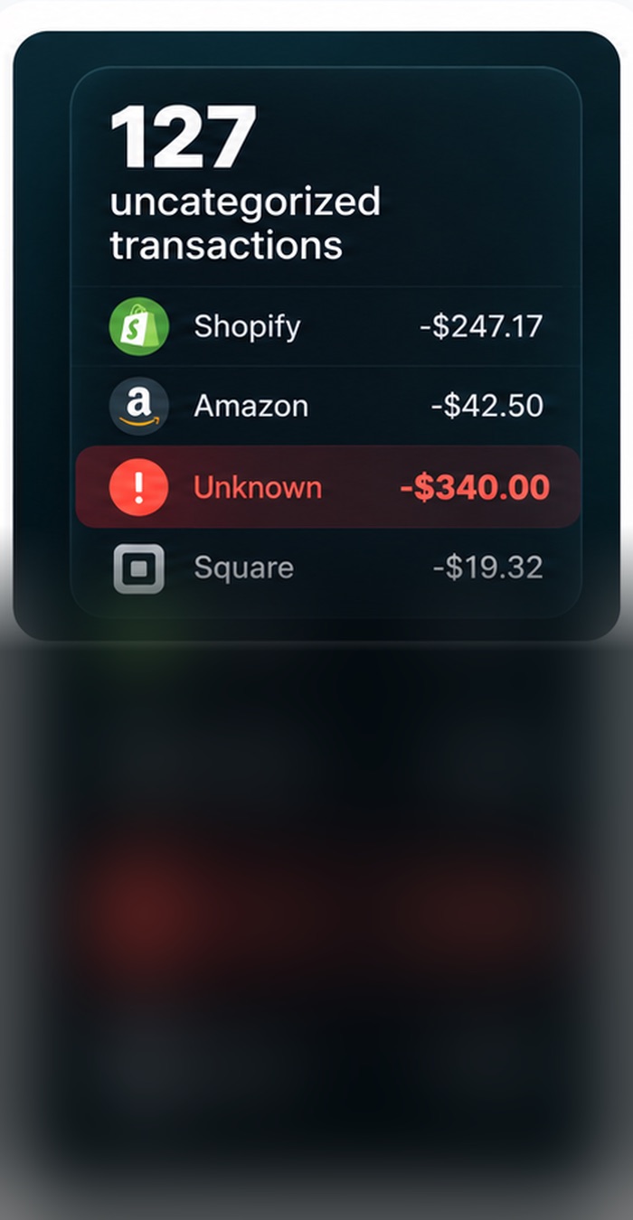 Uncategorized business transactions